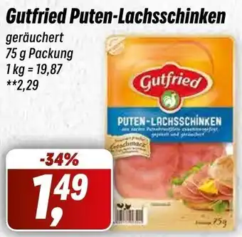 Simmel Gutfried Puten Lachsschinken 75 g Packung Angebot