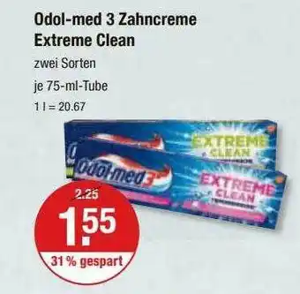 V Markt Odol-med 3 zahncreme extreme clean Angebot