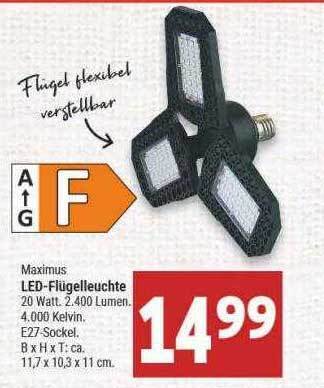 Marktkauf Maximus led-flügelleuchte Angebot