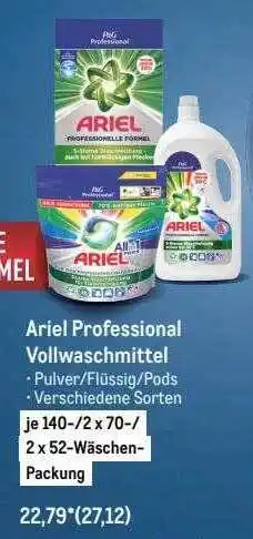 METRO Ariel professional vollwaschmittel Angebot