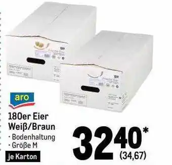 METRO Aro 180er eier weiß-braun Angebot