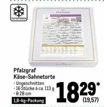 METRO Pfalzgraf käse-sahnetorte Angebot