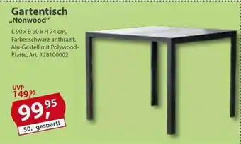 Sonderpreis Baumarkt Gartentisch „nonwood” Angebot