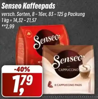 Simmel Senseo Kaffeepads 83-125 g Packung Angebot