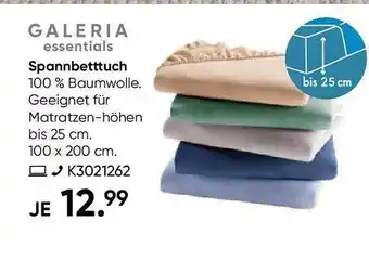 Galeria Galeria essentials spannbetttuch Angebot