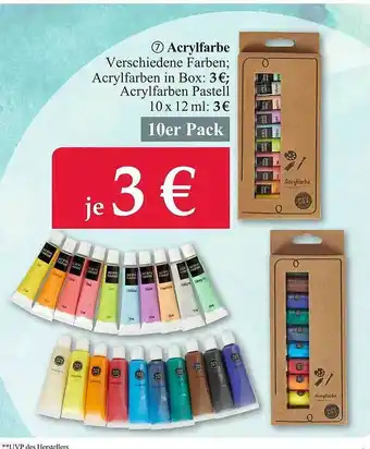 Woolworth Acrylfarbe Angebot