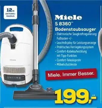 Euronics XXL Miele s 8360 bodenstaubsauger Angebot