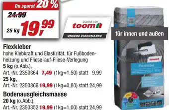 toom Baumarkt Flexkleber 25 kg Angebot