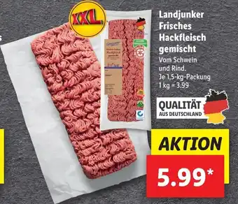 Lidl Landjunker Frisches Hackfleisch gemischt 1,5kg Angebot