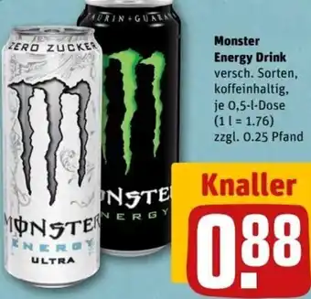 REWE Center Monster Energy Drink 0,5 L Dose Angebot