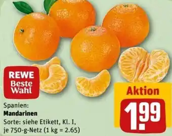 REWE Center Mandarinen 750 g Netz Angebot