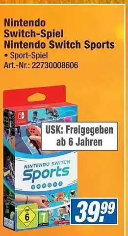 Expert Technomarkt Nintendo switch-spiel nintendo switch sports Angebot