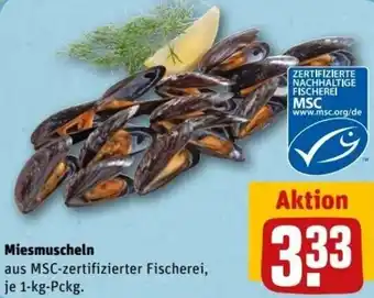 REWE Center Miesmuscheln 1 kg Pckg. Angebot