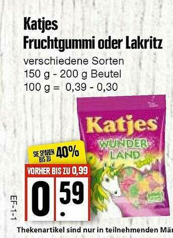 Edeka Frischemarkt Katjes Fruchtgummi Oder Lakritz Angebot