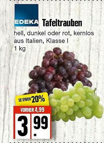 Edeka Frischemarkt Edeka Tafeltrauben Angebot