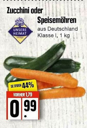 Edeka Frischemarkt Unsere Heimat Zucchini Oder Speisemöhren Angebot