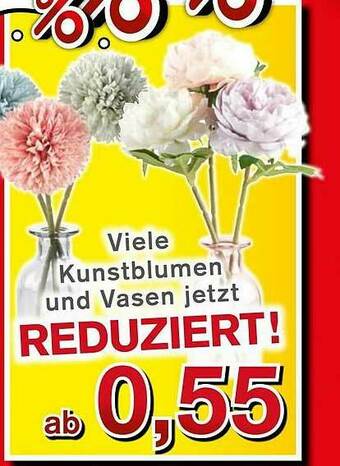 KODi Viele Kunstblumen Und Vasen Angebot