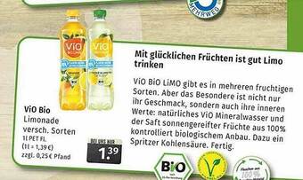 Markgrafen Vio Bio Limonade Angebot