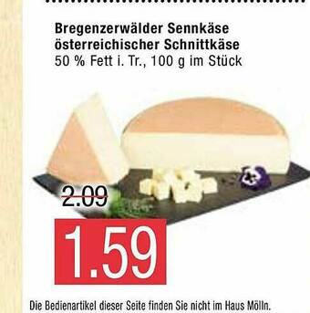 Marktkauf Bregenzerwälder Sennkäse österreichischer Schnittkäse Angebot