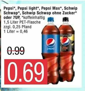 Marktkauf Pepsi, Pepsi Light, Pepsi Max, Schwip-schwap, Schwip-schwap Ohne Zucker Oder 7up Angebot