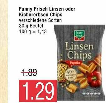 Marktkauf Funny Frisch Linsen Oder Kichererbsen Chips Angebot