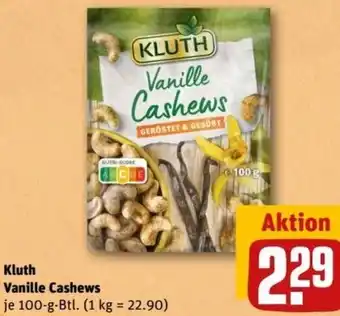 REWE Center Kluth Vanille Cashews 100 g Btl. Angebot