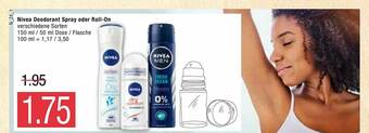 Marktkauf Nivea Deodorant Spray Oder Roll-on Angebot