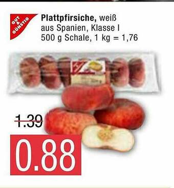 Marktkauf Gut & Günstig Plattpfirsiche Angebot