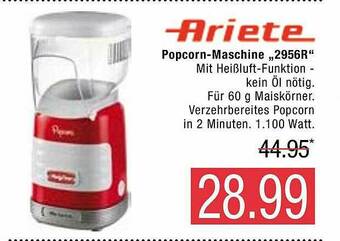 Marktkauf Ariete Popcorn-maschine „2956r” Angebot