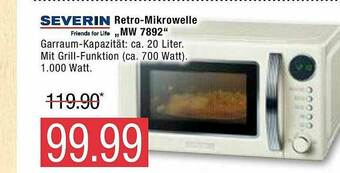 Marktkauf Severin Retro-mikrowelle Mw7892 Angebot