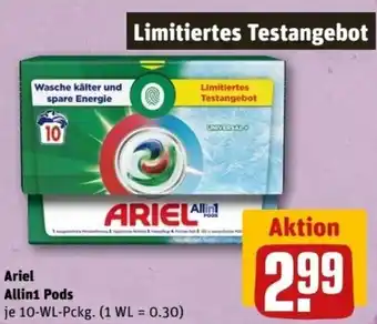 REWE Center Ariel Allin1 Pods 10 WL Pckg. Angebot