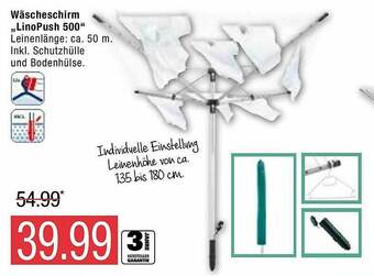 Marktkauf Wäscheschirm „linopush 500” Angebot