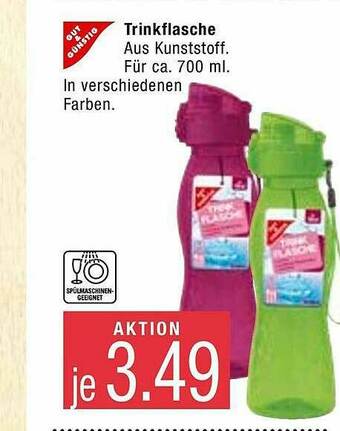 Marktkauf Gut & Günstig Trinkflasche Angebot