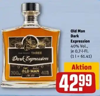 REWE Center Old Man Dark Expression 0,7 L-Fl. Angebot