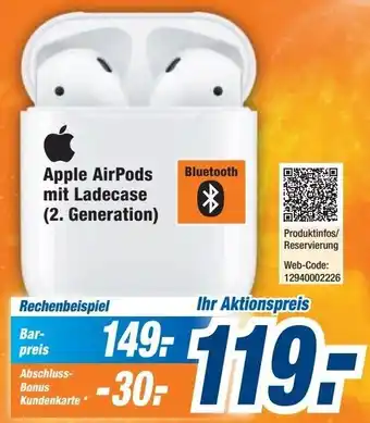 Expert Apple AirPods mit Ladecase (2. Generation) Angebot