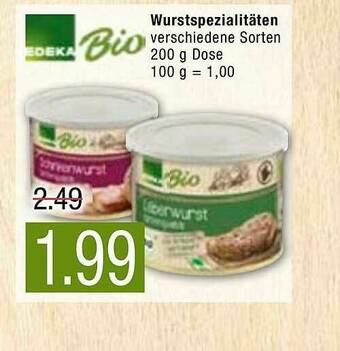 Marktkauf Edeka Bio Wurstspezialitäten Angebot