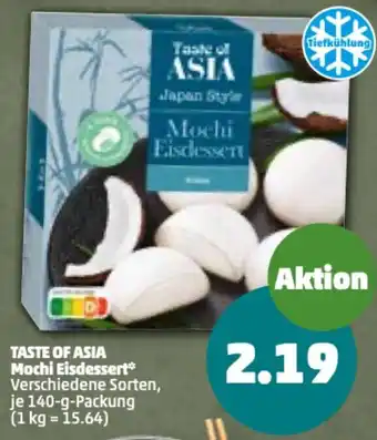 PENNY Taste of Asia Mochi Eisdessert 140 g Packung Angebot