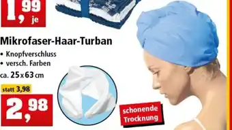 Thomas Philipps Microfaser-Haar-Turban 25*63cm Angebot