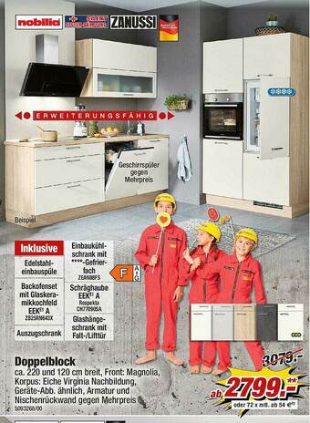 Poco Doppelblock Zanussi & Nobilia Angebot