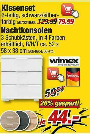 Poco Kissenset Oder Nachtkonsolen Angebot