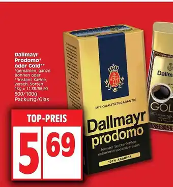 Edeka Dallmayr prodomo oder gold Angebot