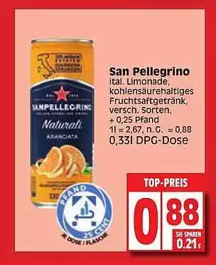 Edeka San pellegrino Angebot