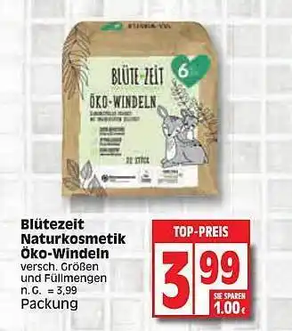 Edeka Blütezeit naturkosmetik öko windeln Angebot