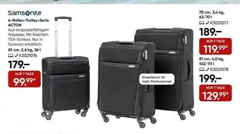 Galeria Samsonite 4-rollen-trolley-serie acton Angebot