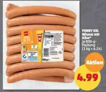 PENNY Penny XXL Wiener mit Käse 800 g Packung Angebot