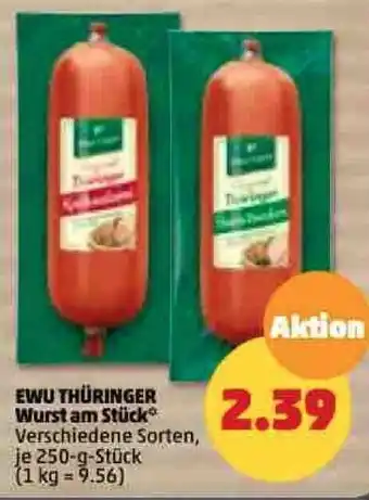 PENNY Ewu Thüringer Wurst am Stück 250 g Stück Angebot