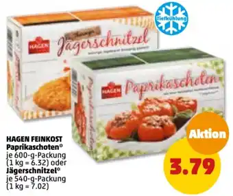 PENNY Hagen Feinkost Paprikaschoten 600 g oder Jägerschnitzel 540 g Packung Angebot