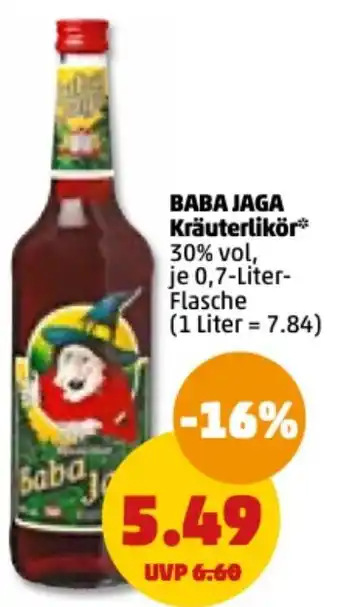 PENNY Baba Jaga Kräuterlikör 0,7 Liter Flasche Angebot