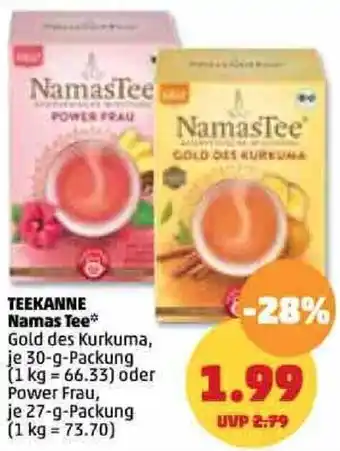 PENNY Teekanne Namas Tee 30/27 g Packung Angebot