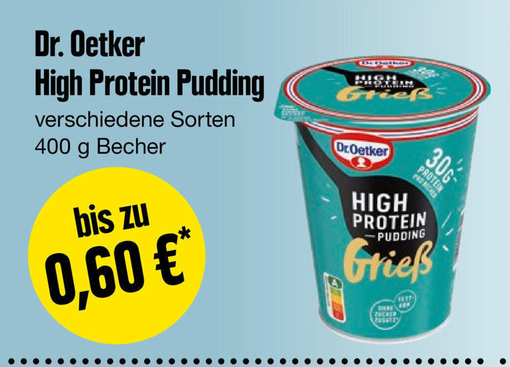 Dr. Oetker High Protein Pudding 400g Angebot bei Edeka
